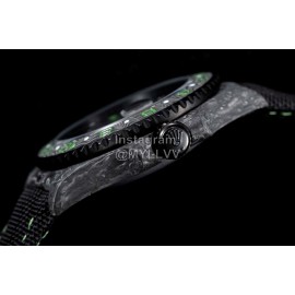 Rolex Soft Black Strap Multifunctional Watch 