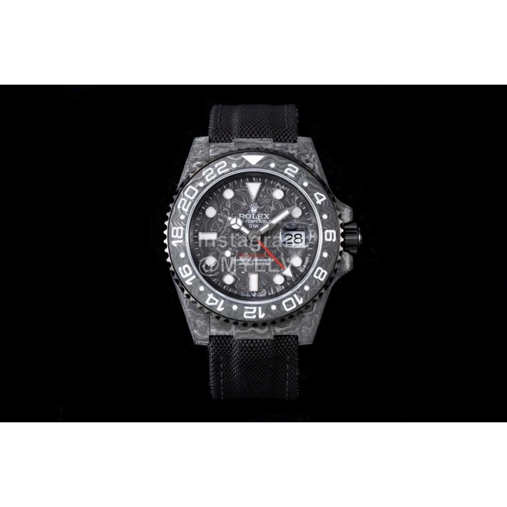 Rolex Soft Strap Multifunctional Watch Black 