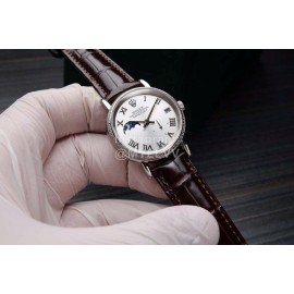 Rolex Roman Numeral Dial Sapphire Crystal Watch For Women Brown