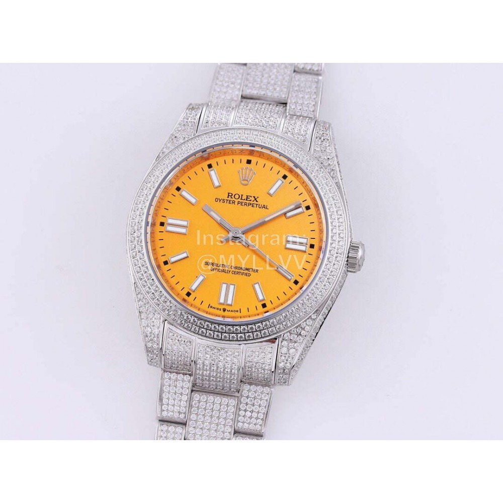 Rolex Sf Factory Oyster Perpetual Pearlmaster 41 Watch Yellow