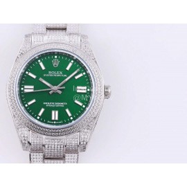 Rolex Sf Factory Oyster Perpetual Pearlmaster 41 Watch Green