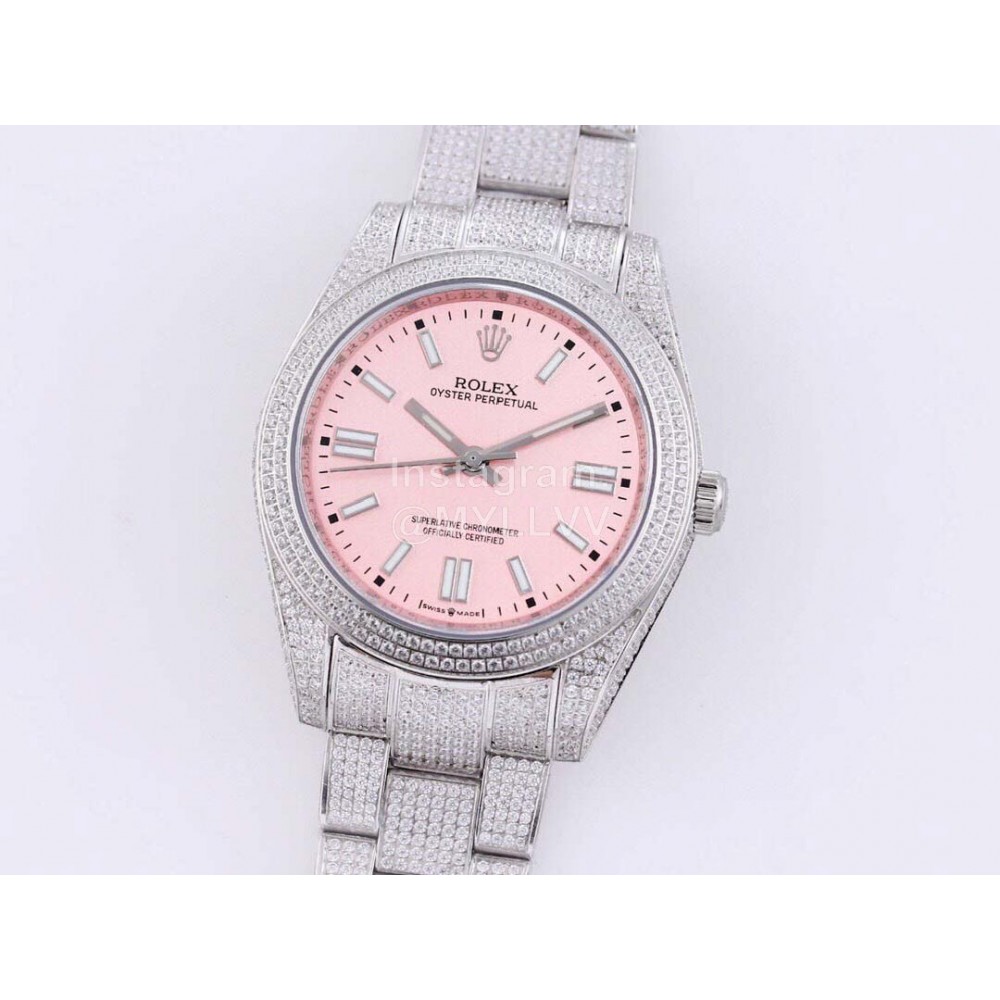 Rolex Sf Factory Oyster Perpetual Pearlmaster 41 Watch Pink