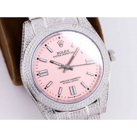 Rolex Sf Factory Oyster Perpetual Pearlmaster 41 Watch Pink