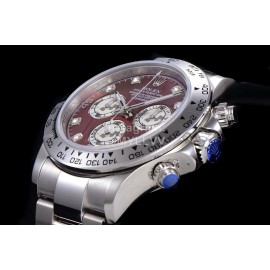 Rolex Steel Strap Luminous Multifunctional Watch Silver