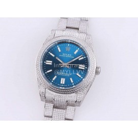 Rolex Sf Factory Oyster Perpetual Pearlmaster 41 Diamond Watch Blue
