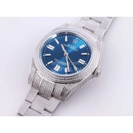 Rolex Sf Factory Oyster Perpetual Pearlmaster 41 Diamond Watch Blue