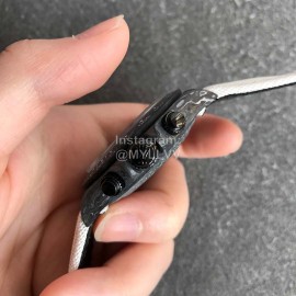 Rolex White Nylon Strap Carbon Fiber Case Watch