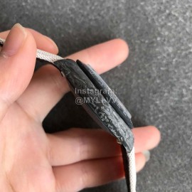 Rolex White Nylon Strap Carbon Fiber Case Watch