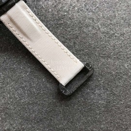 Rolex White Nylon Strap Carbon Fiber Case Watch