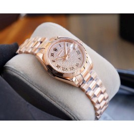 Rolex 316l Stainless Steel 28mm Dial Watch For Women Rose Gold