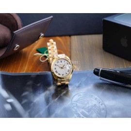 Rolex 316l Stainless Steel 28mm Dial Watch For Women Gold