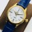 Rolex Dr Factory Leather Strap Watch Blue