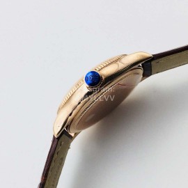 Rolex Dr Factory Leather Strap Watch Brown