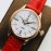 Rolex Dr Factory Leather Strap Watch Red