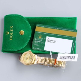 Rolex Uu Factory 29mm Dial Steel Strap Watch Gold