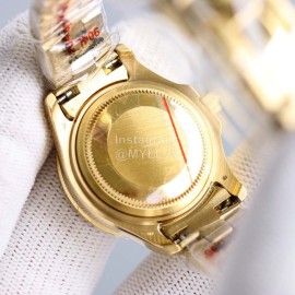 Rolex Uu Factory 29mm Dial Steel Strap Watch Gold