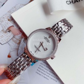 Rolex Sapphire Scratch Resistant Glass Watch For Women Silver