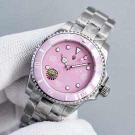 Rolex 316 Steel 35mm Pink Dial Watch