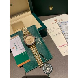 Rolex 316l Fine Steel Diamond Watch Gold
