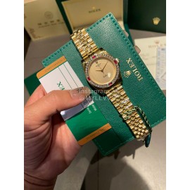 Rolex 316l Fine Steel Diamond Watch Gold
