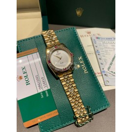Rolex 316l Fine Steel Diamond Watch White