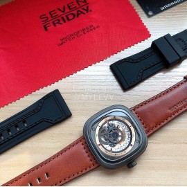 Seven Friday 316 Fine Steel Case Waterproof Watch Brown