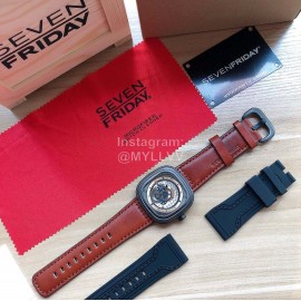 Seven Friday 316 Fine Steel Case Waterproof Watch Brown