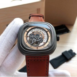 Seven Friday 316 Fine Steel Case Waterproof Watch Brown