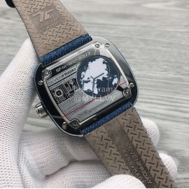 Seven Friday Denim Strap Mechanical Watch M1b01