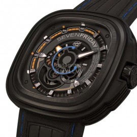 Seven Friday Black Square Dial Watch Sf-P3b02