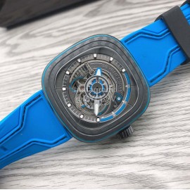 Seven Friday Blue Strap Mechanical Watch For Men S302