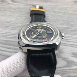 Seven Friday Black Strap Mechanical Watch W101