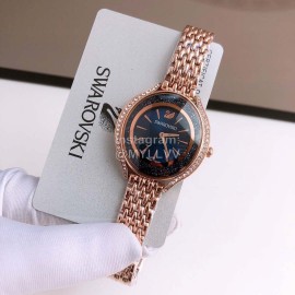 Swarovski Fashion Crystal Steel Strap Watch For Women