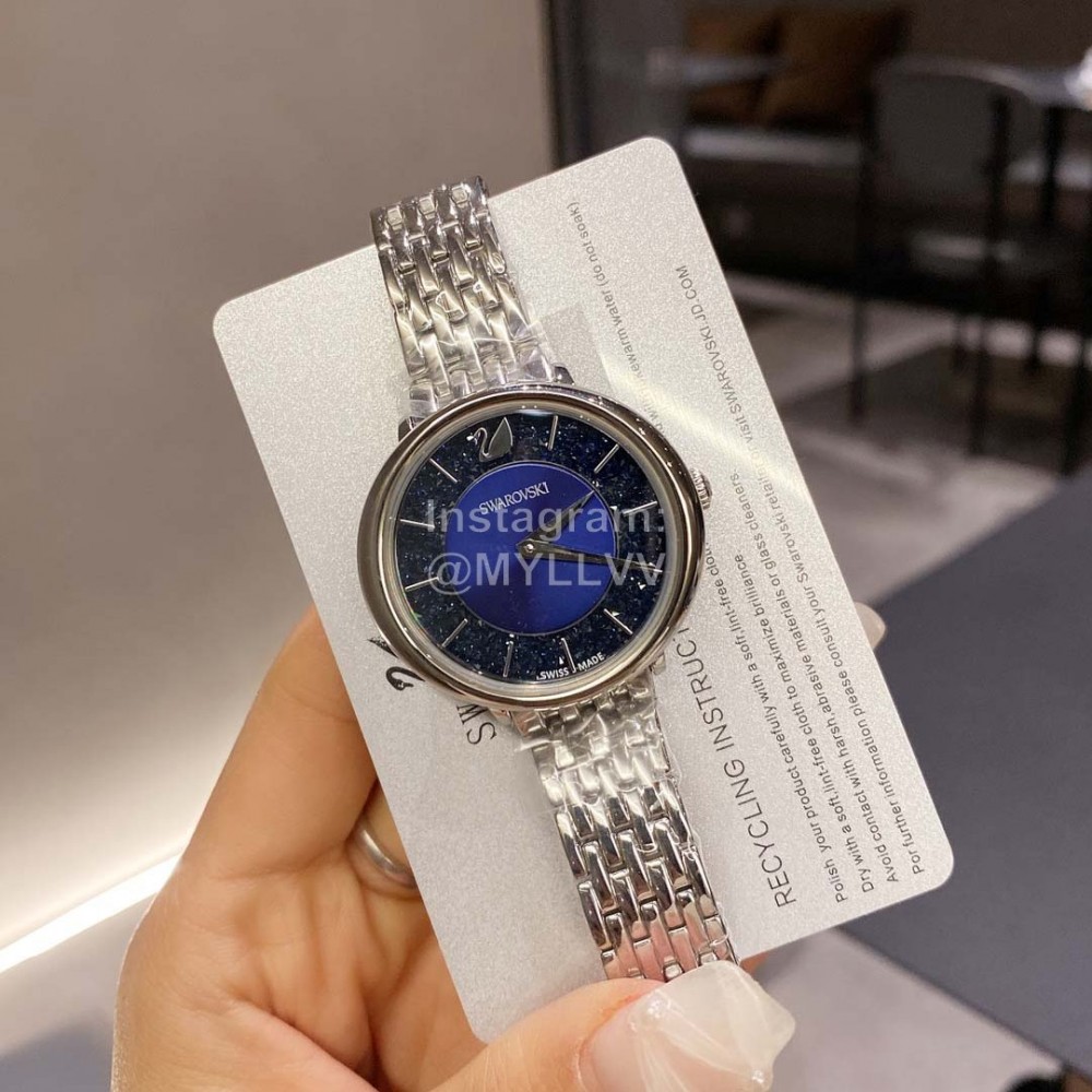 Swarovski New Crystal Steel Strap Watch For Women 