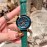 Swarovski Octea Classica 39mm Dial Leather Strap Watch Green
