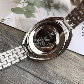 Swarovski Crystalline Oval Crystal Steel Strap Watch Silver