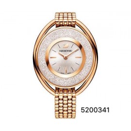 Swarovski Crystalline Oval Crystal Steel Strap Watch Gold