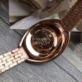 Swarovski Crystalline Oval Crystal Steel Strap Watch Gold