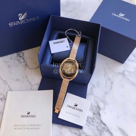 Swarovski Crystalline Oval Crystal Steel Strap Watch