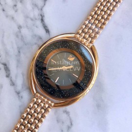 Swarovski Crystalline Oval Crystal Steel Strap Watch