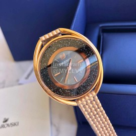 Swarovski Crystalline Oval Crystal Steel Strap Watch