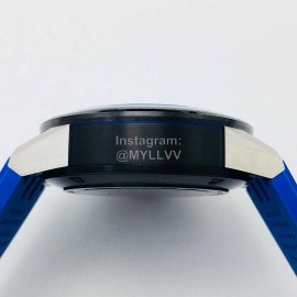 Tag Heuer Xf Factory Rubber Strap Watch Blue