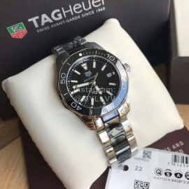 Tag Heuer 35mm Dial Steel Strap Watch For Women Black