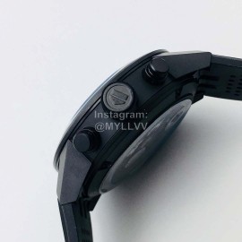 Tag Heuer Xf Factory 43mm Dial Black Strap Watch