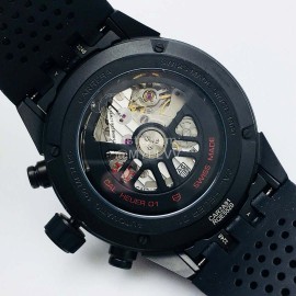 Tag Heuer Xf Factory 43mm Dial Black Strap Watch