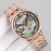Tissot 316l Fine Steel Case Hollowed Out Watch Rose Gold