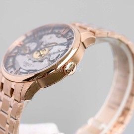 Tissot 316l Fine Steel Case Hollowed Out Watch Rose Gold