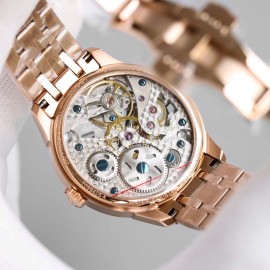 Tissot 316l Fine Steel Case Hollowed Out Watch Rose Gold