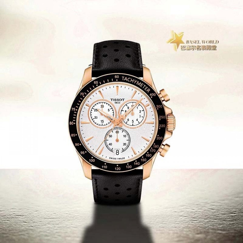 Tissot Multifunctional Six Needle Timing Leather Strap Watch 