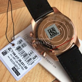 Tissot Multifunctional Six Needle Timing Leather Strap Watch 